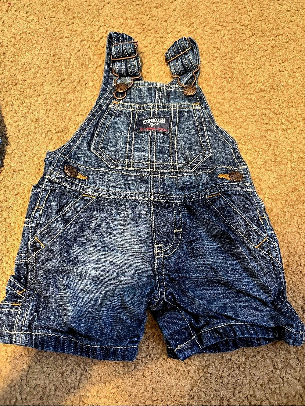 OshKosh B'gosh Baby Denim Shortalls Size 0-3M Blue